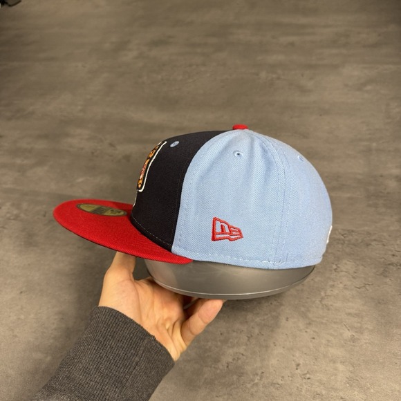 Salem Red Sox Hat New Era Cap 7 1/4 Navy‎ Red MiLB Boston Farm Team 59Fifty - Picture 3 of 7